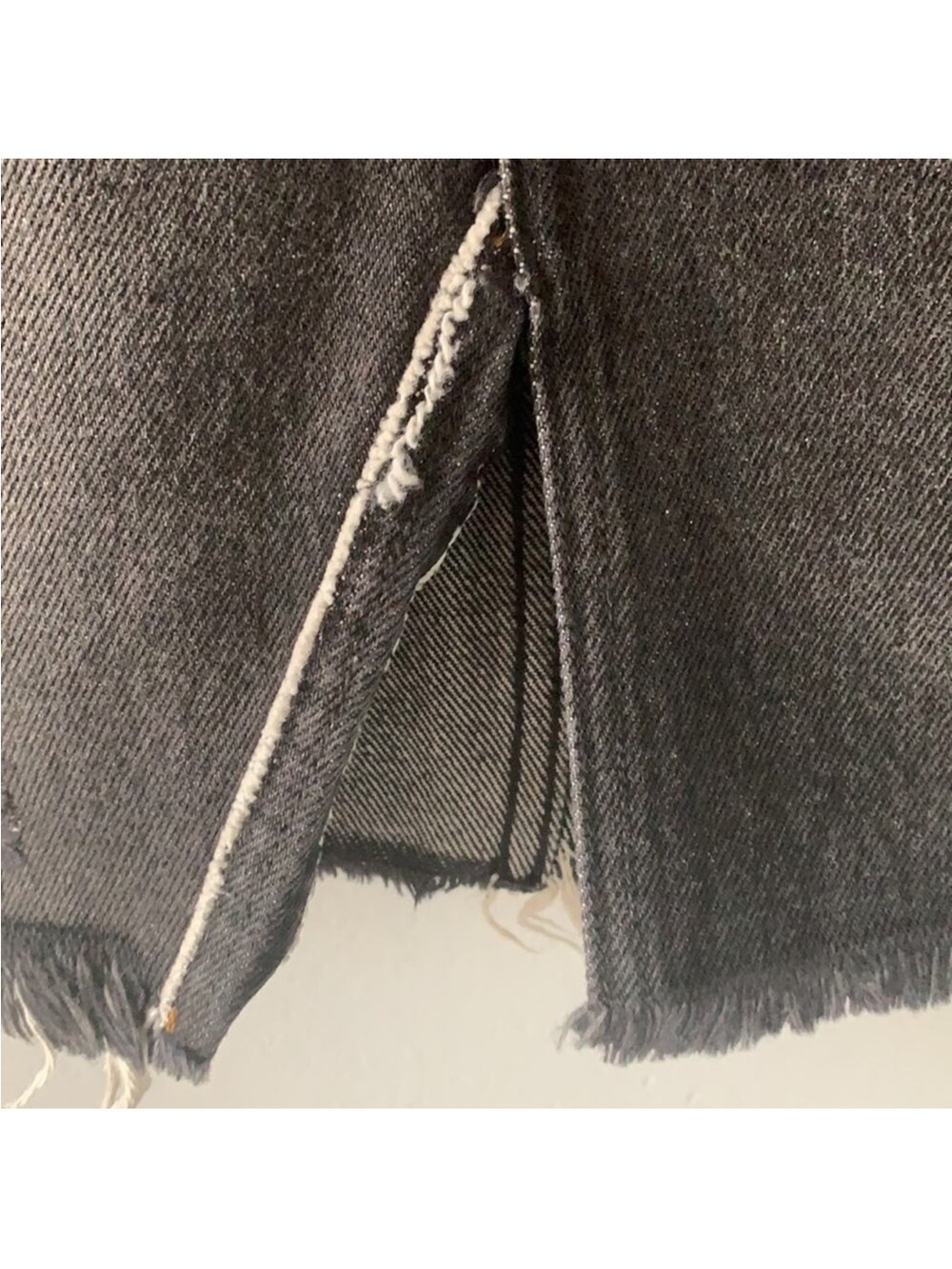 Free People We the free Women's Distressed Mini Denim Skirt Size 29 - Picture 6 of 9